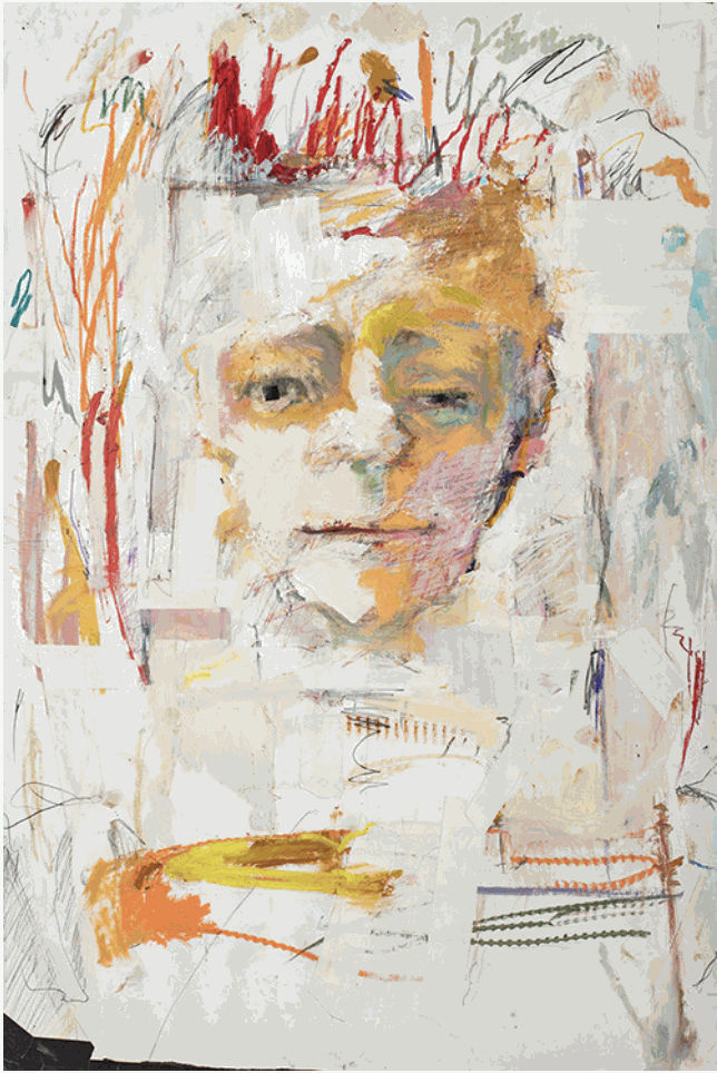 Scribble Hair, 2018 Oil, Graphite on paper, 36 x 24 inches