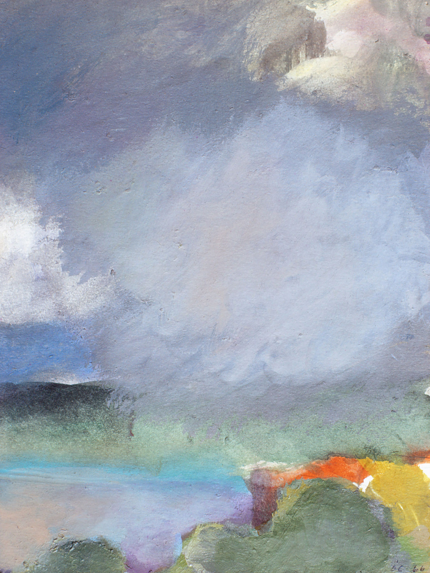 John A. O’Connor, Valle Storm, 1966 Acrylic on board, 8.5 x 6.5 inches