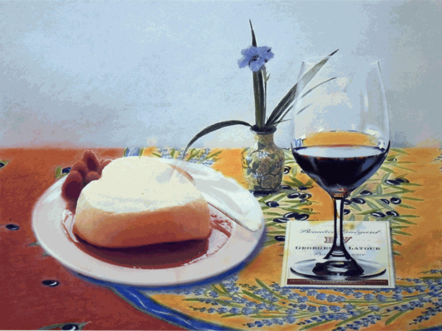 John A. O'Connor, Coeur a la Creme, 2022 Pastel on paper, 9 x 13 inches