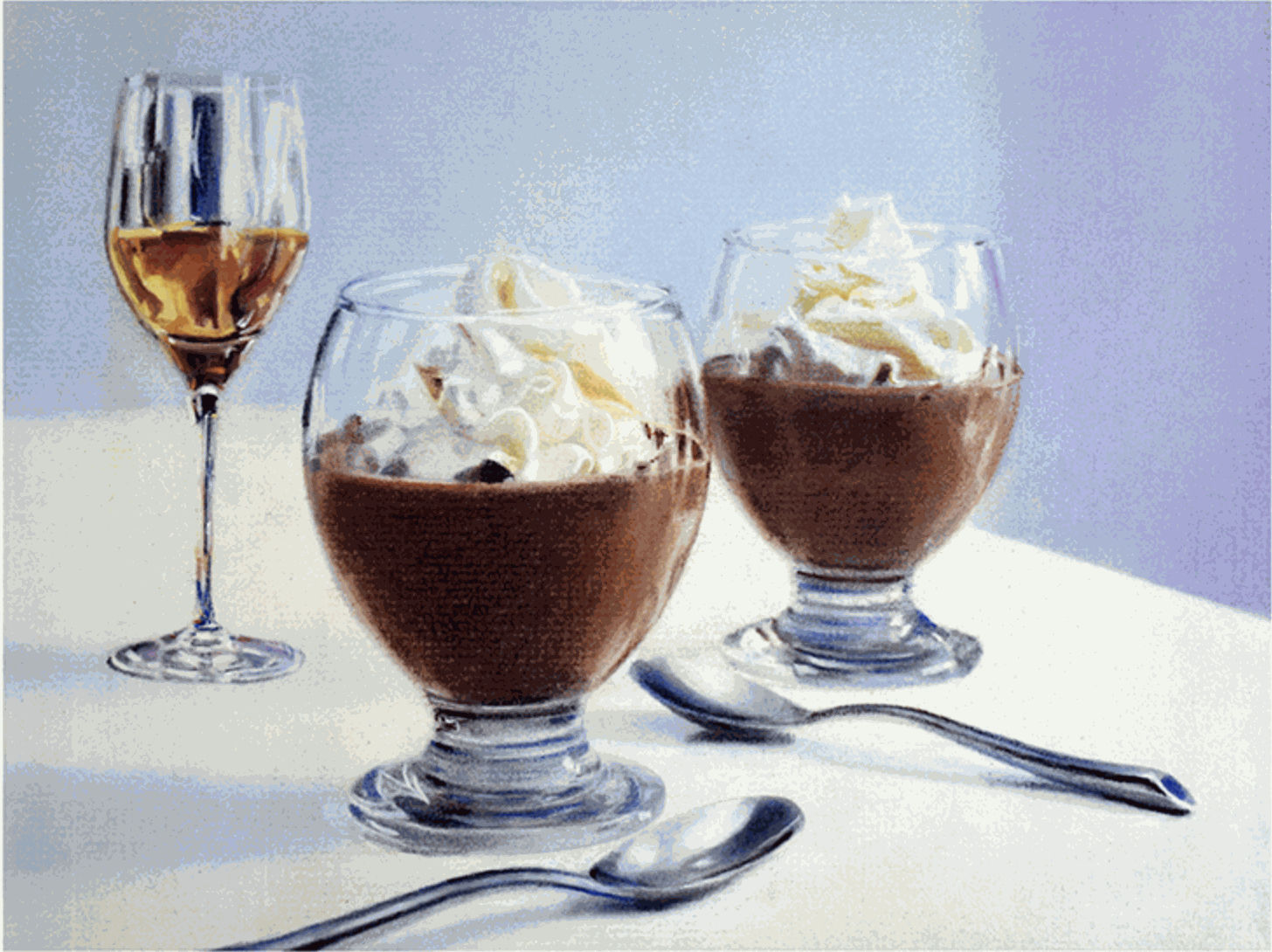 John A. O'Connor, Mousse Au Chocolat, 2022 Pastel on paper, 9 x 13 inches