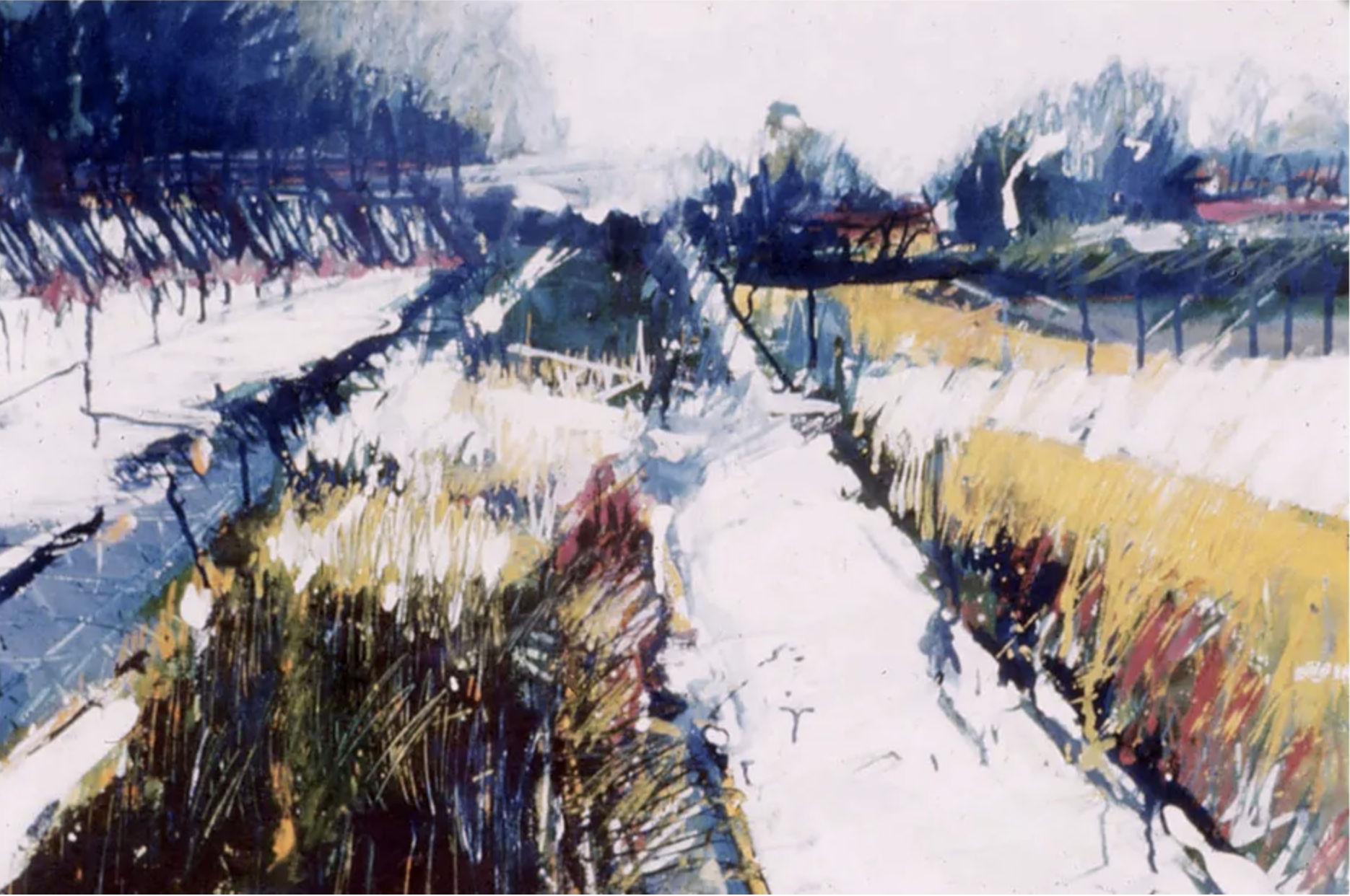 John A. O’Connor, Joy Spring, 1961 Casein on paper, 18 x 24 inches