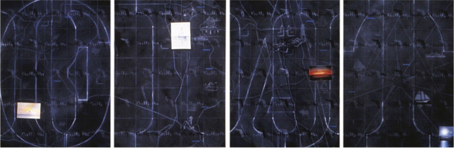 John A. O’Connor, Florida Suite, 2004 Acrylic on Sintra, 40 x 120 inches