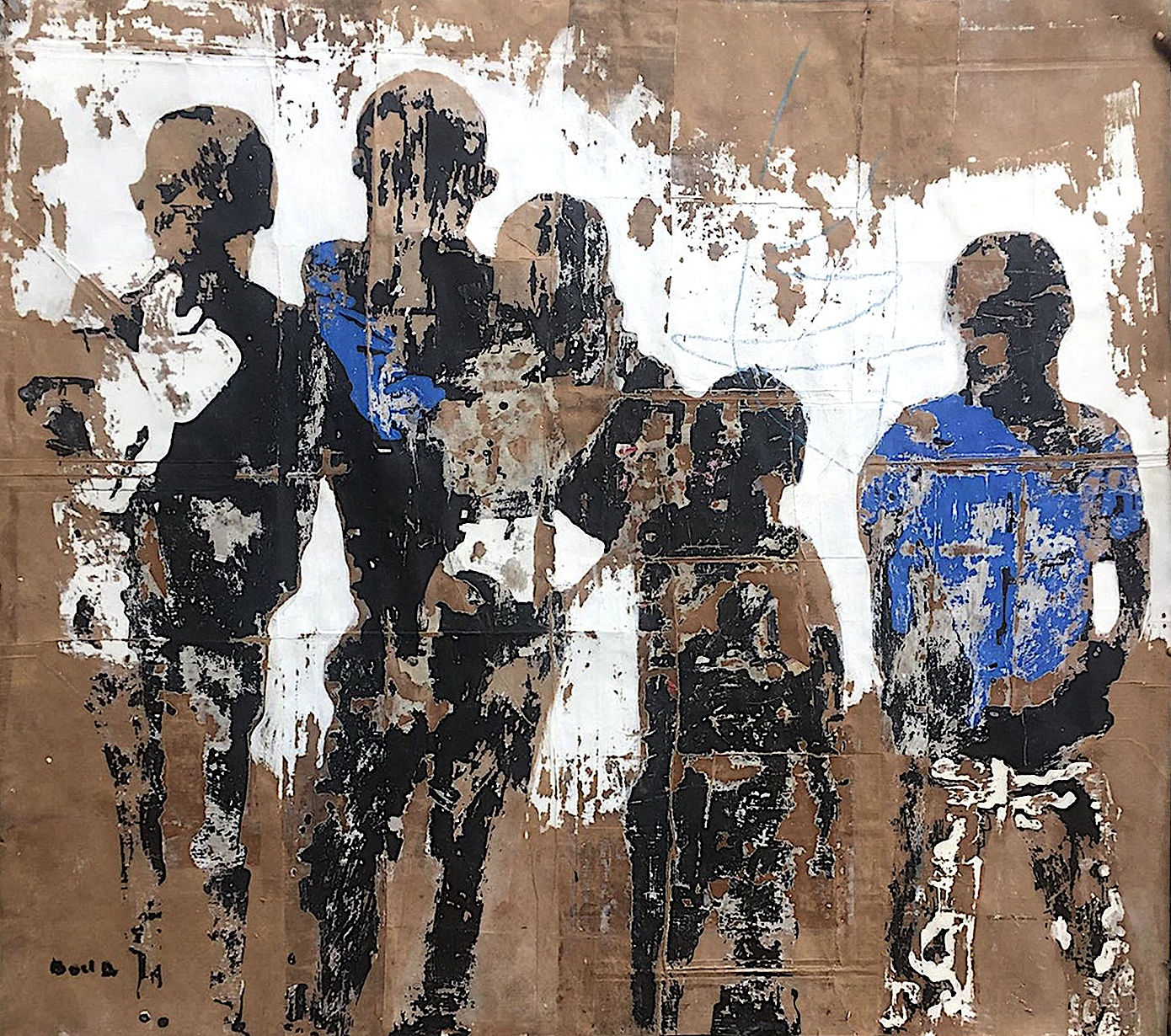 Untitled #10, série Brobrosseurs, technique mixte, 188 x 170 cm © Armand Boua