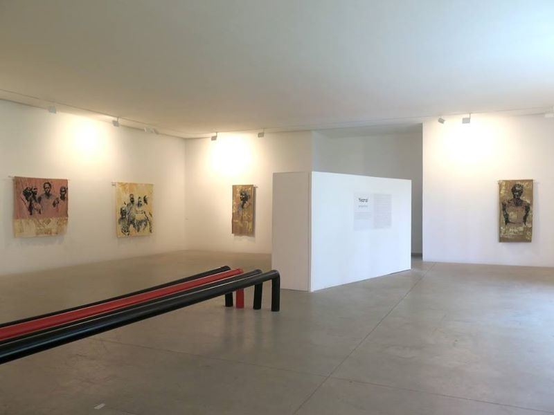 Exposition "projections" à la Galerie Cécile Fakhoury à Abidjan 2017 © Yéanzi