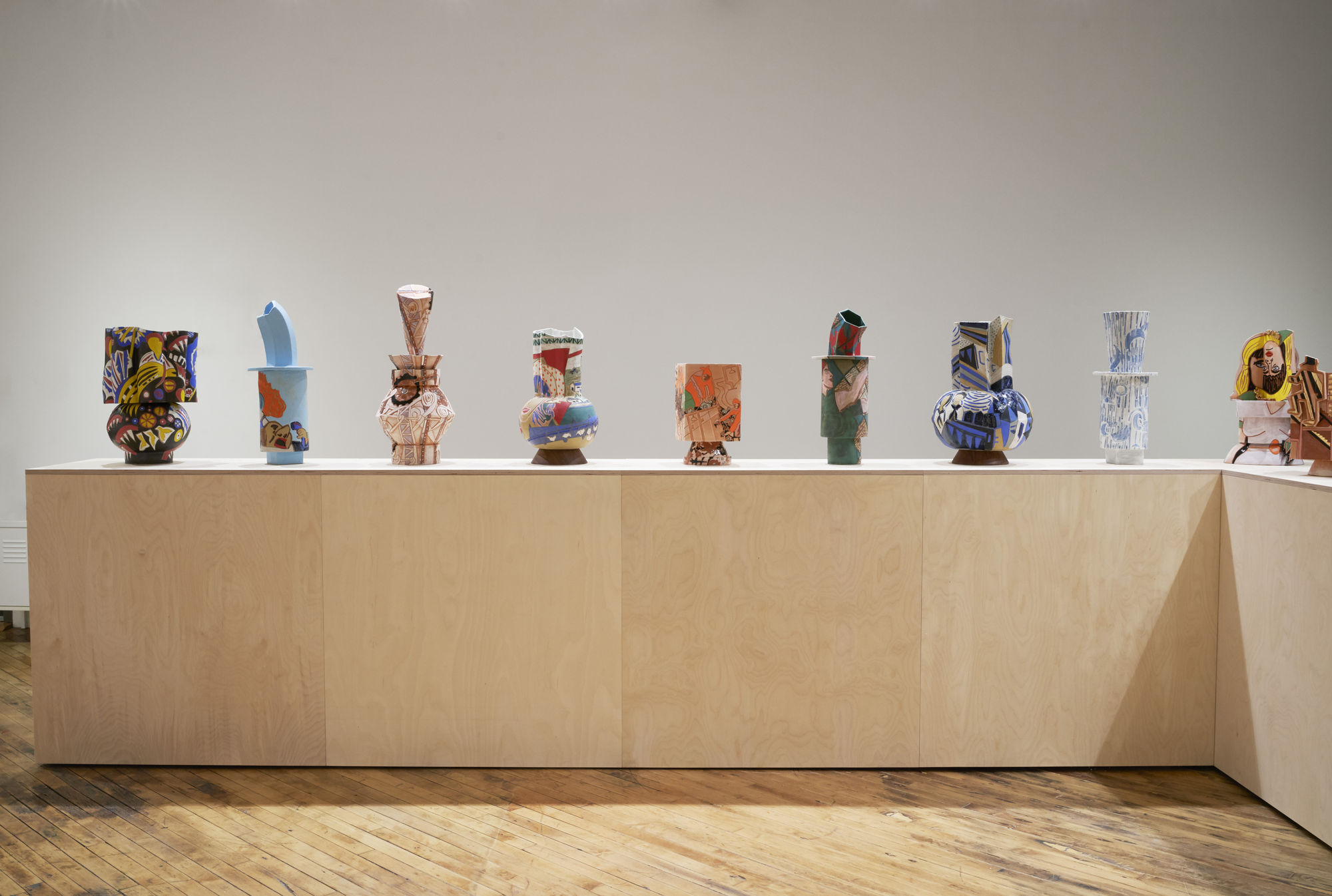 Bari Ziperstein, Patterns of Propaganda, 2019, installation view, Charles Moffett, New York