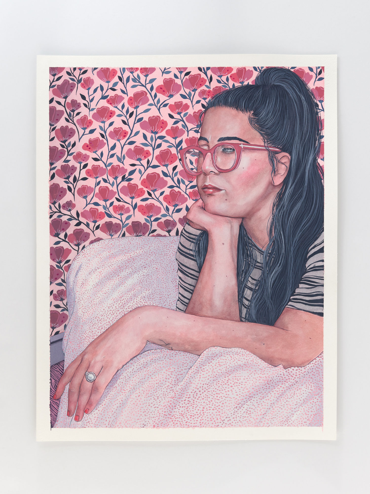 Erica, 2020 watercolor on paper 26 x 20 1/4 in (66 x 51.4 cm)