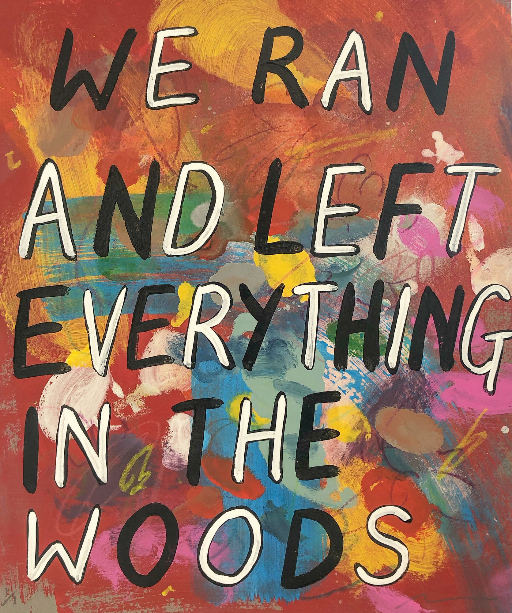 Adam Bridgland, We ran and left everything in the woods, 2021