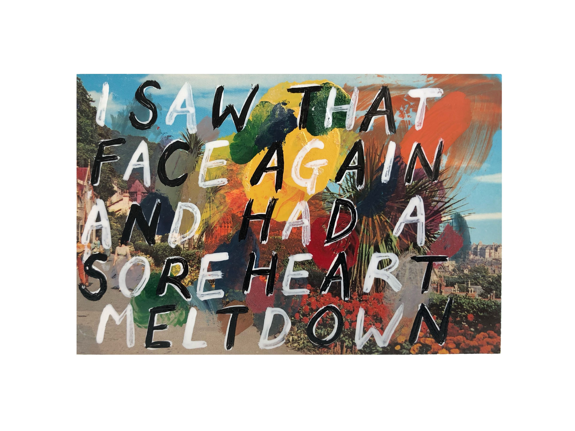 Adam Bridgland, I saw that face again and had a sore heart meltdown, 2021