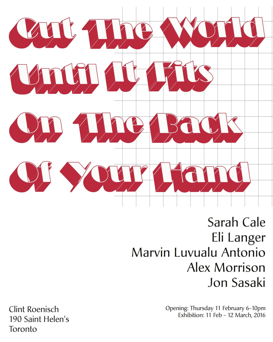 Cut The World Until It Fits On The Back Of Your Hand