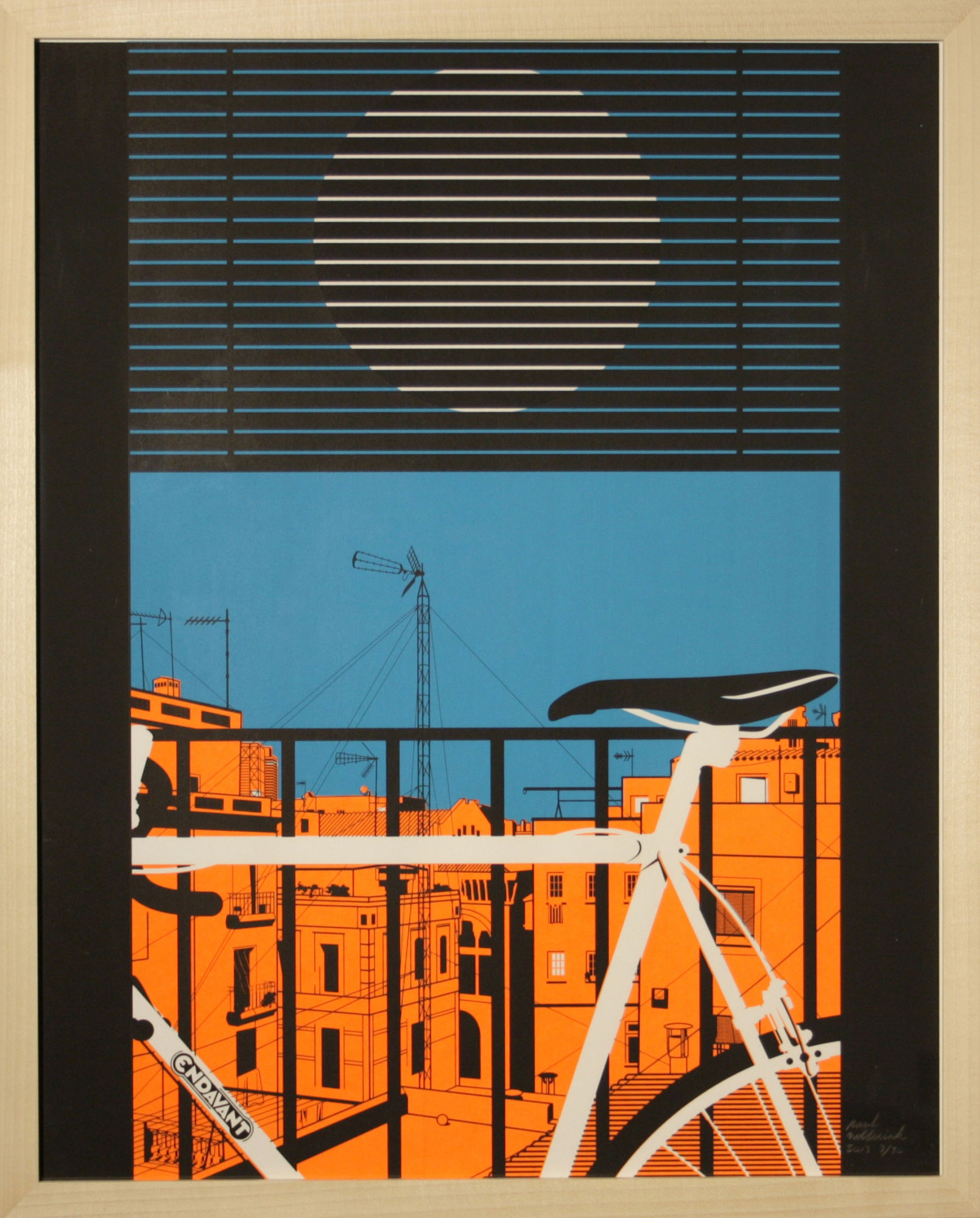 Paul Wolterink, Endavant (Forward) – natural wood frame , 2019