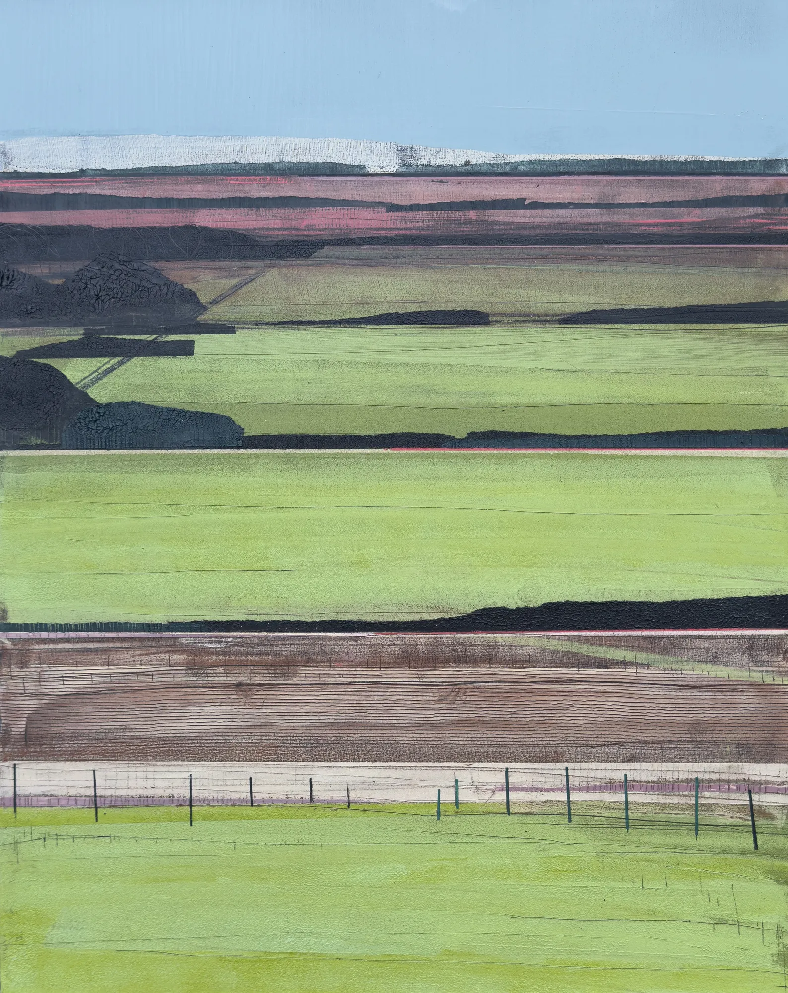 Caroline Mackintosh, Summer Camping Fields (Study) II, 2025