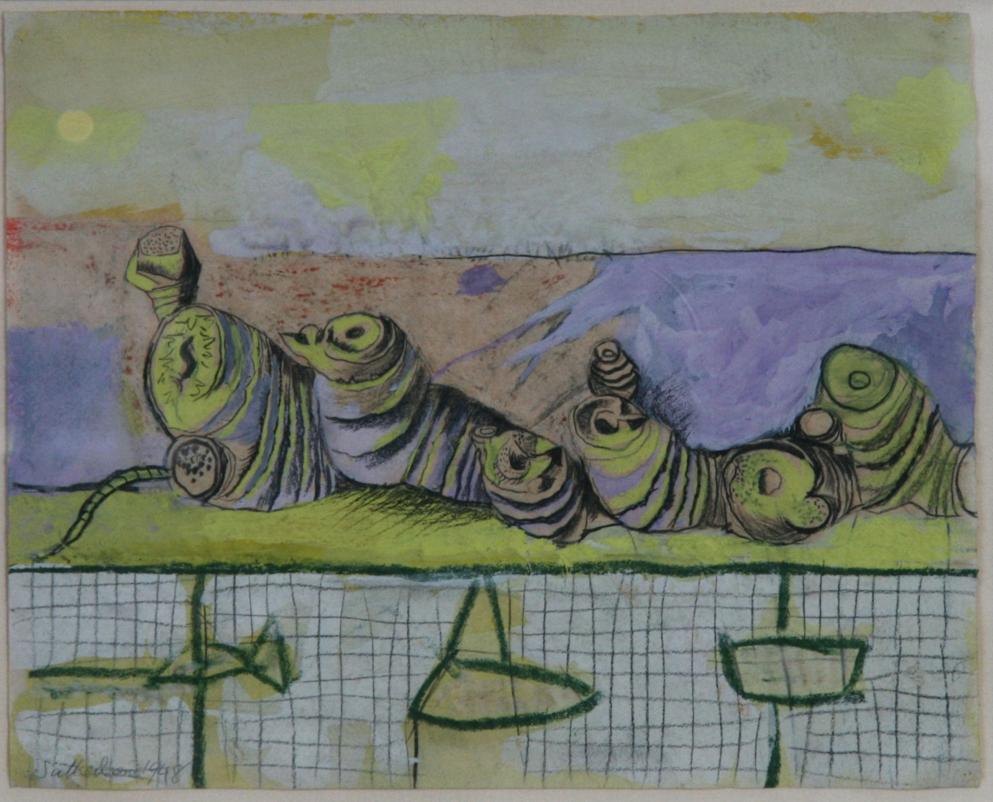 Graham SUTHERLAND (1903 – 1980) Articulated Forms, 1948 Pencil, coloured crayon, watercolour and gouache 8 1/8 x 11 inches / 22.2 x 27.9 cm