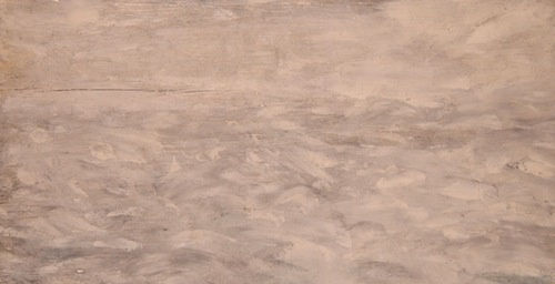 L.S. LOWRY (1887 – 1976) Untitled (Seascape), undated Oil on board 7 x 13 . inches / 17.8 x 23.6 cm