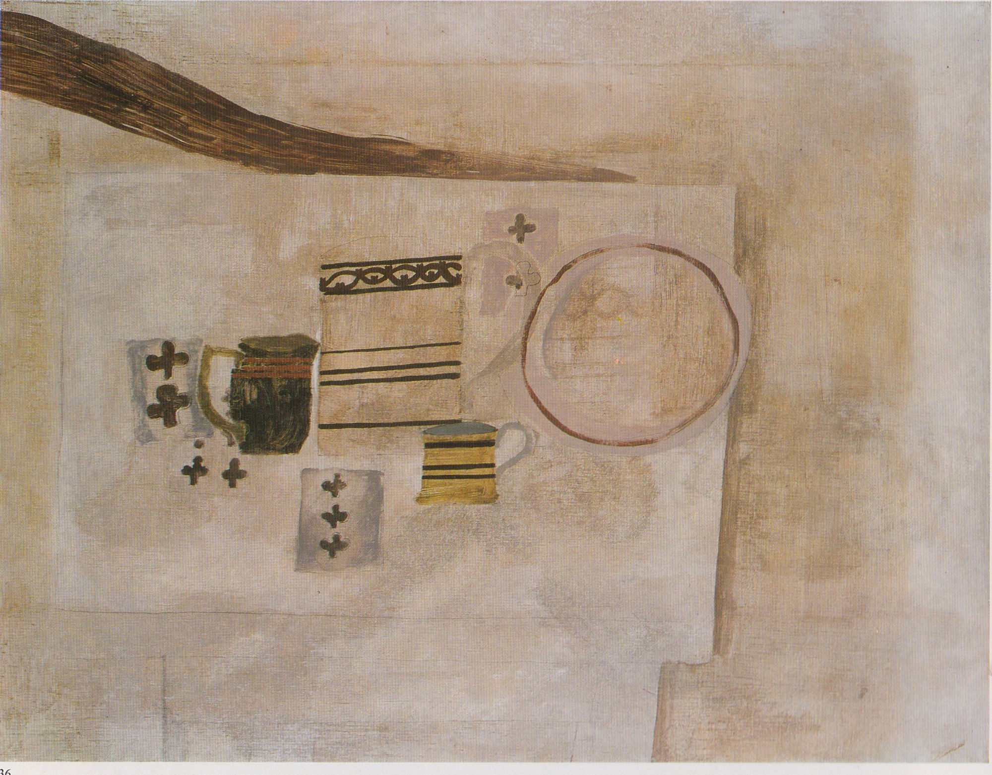 Ben Nicholson, Still Life, Jug and Playing Cards, 1929