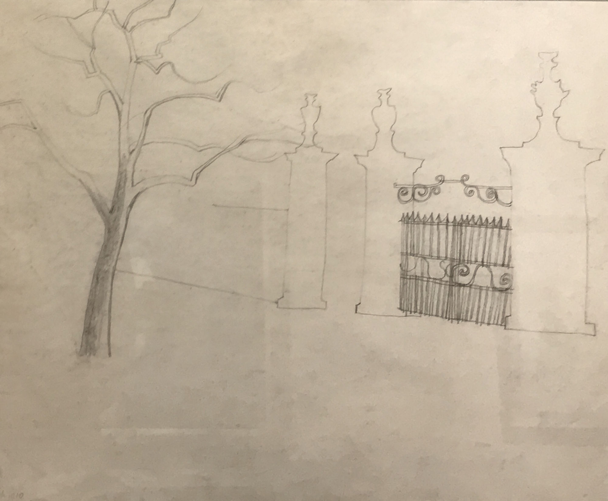 Ben Nicholson, Double Sided Drawing, c.1967