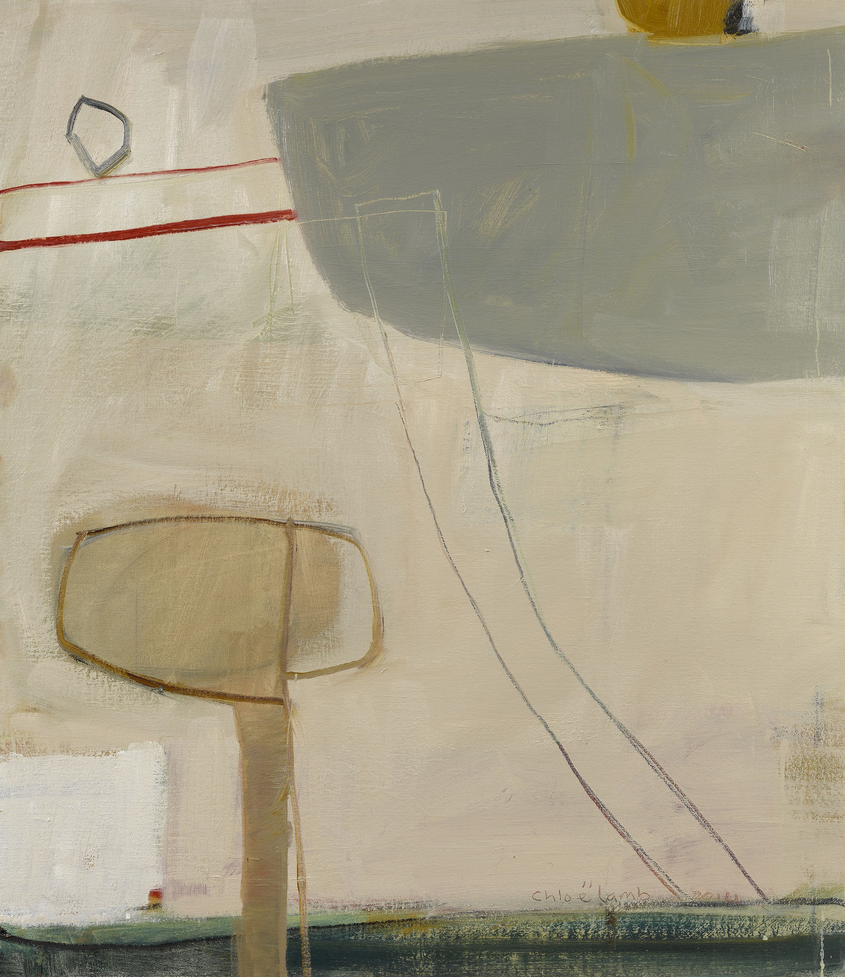 16. Paths and Gangways II, Oil, 38" x 26"