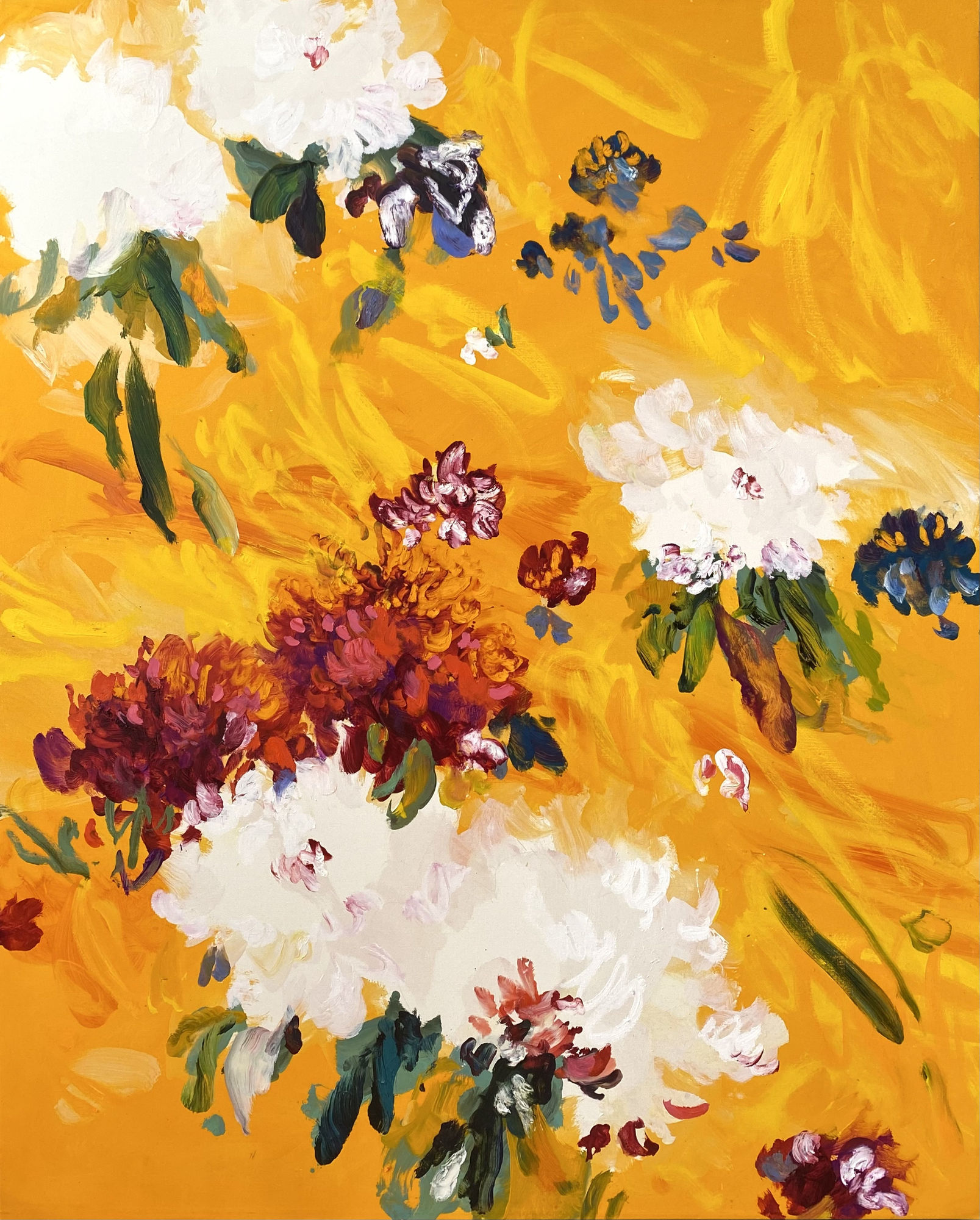 Gaël Davrinche, Fireworks In Yellow, 2022