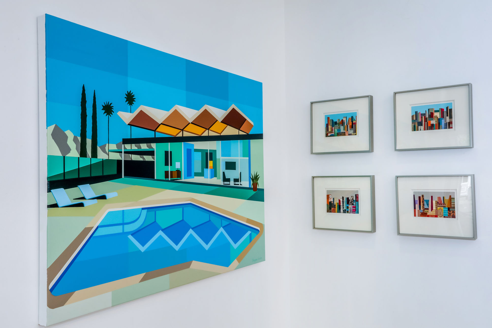 Andy Burgess - Modernism Revisited: Celebrating 20 Years of Architectural Painting with Cynthia Corbett Gallery