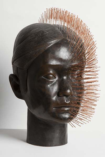 Prune Nourry, Imbalance, Wax and suction cups, courtesy Galerie Magda Danysz