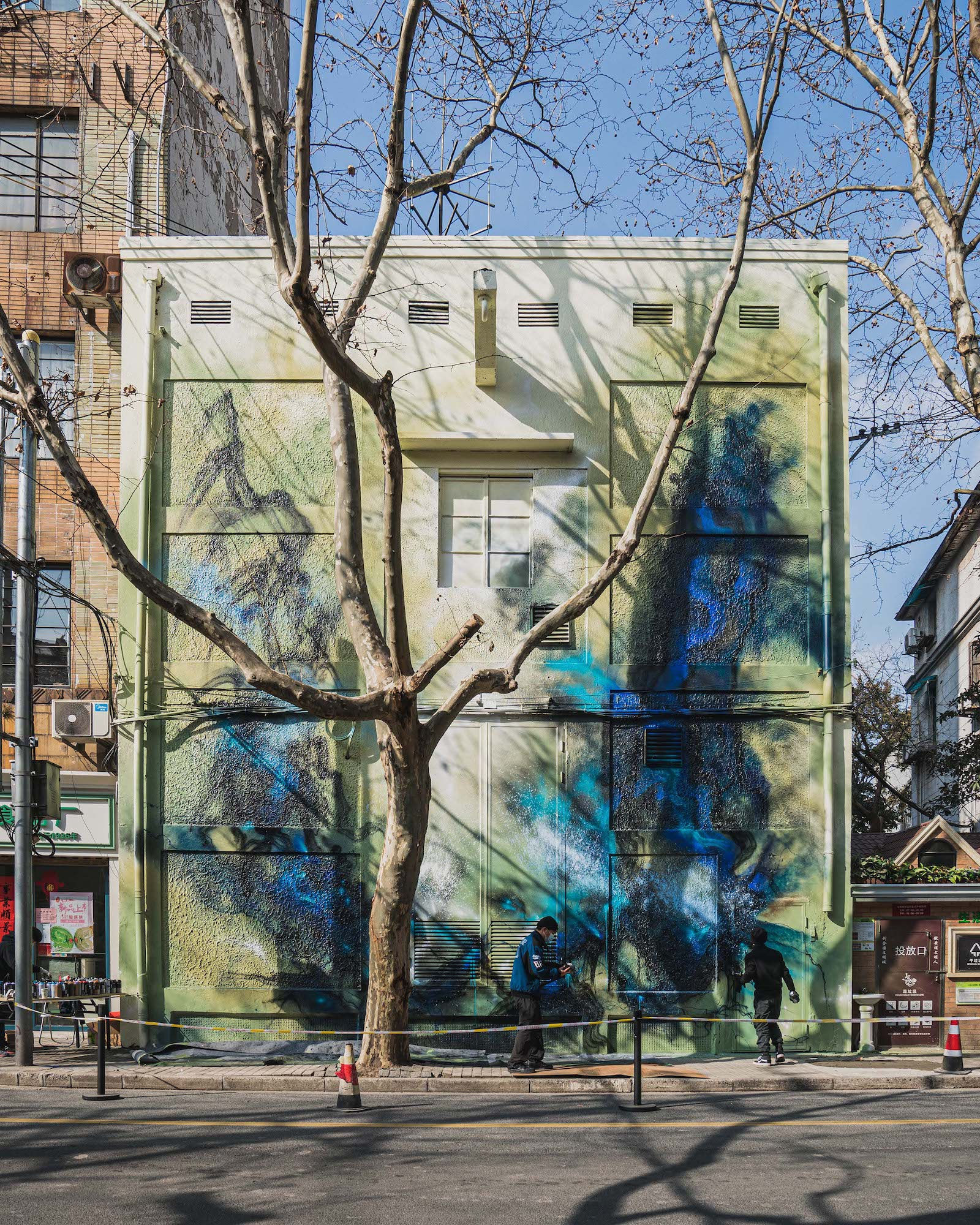 Chen Yingjie, mural in Shanghai