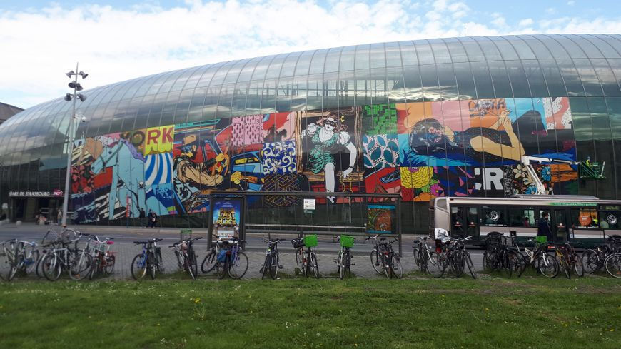 Faile, Strasbourg Central train station, 2018