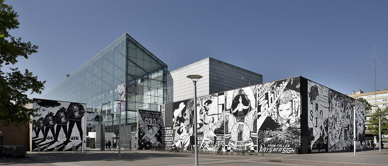 Faile, From the air we share, mural at the Museum of Modern and Contemporart Art in Strasbourg, 2018