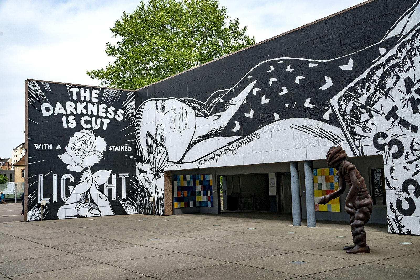 Faile, From the air we share, mural at the Museum of Modern and Contemporart Art in Strasbourg, 2018