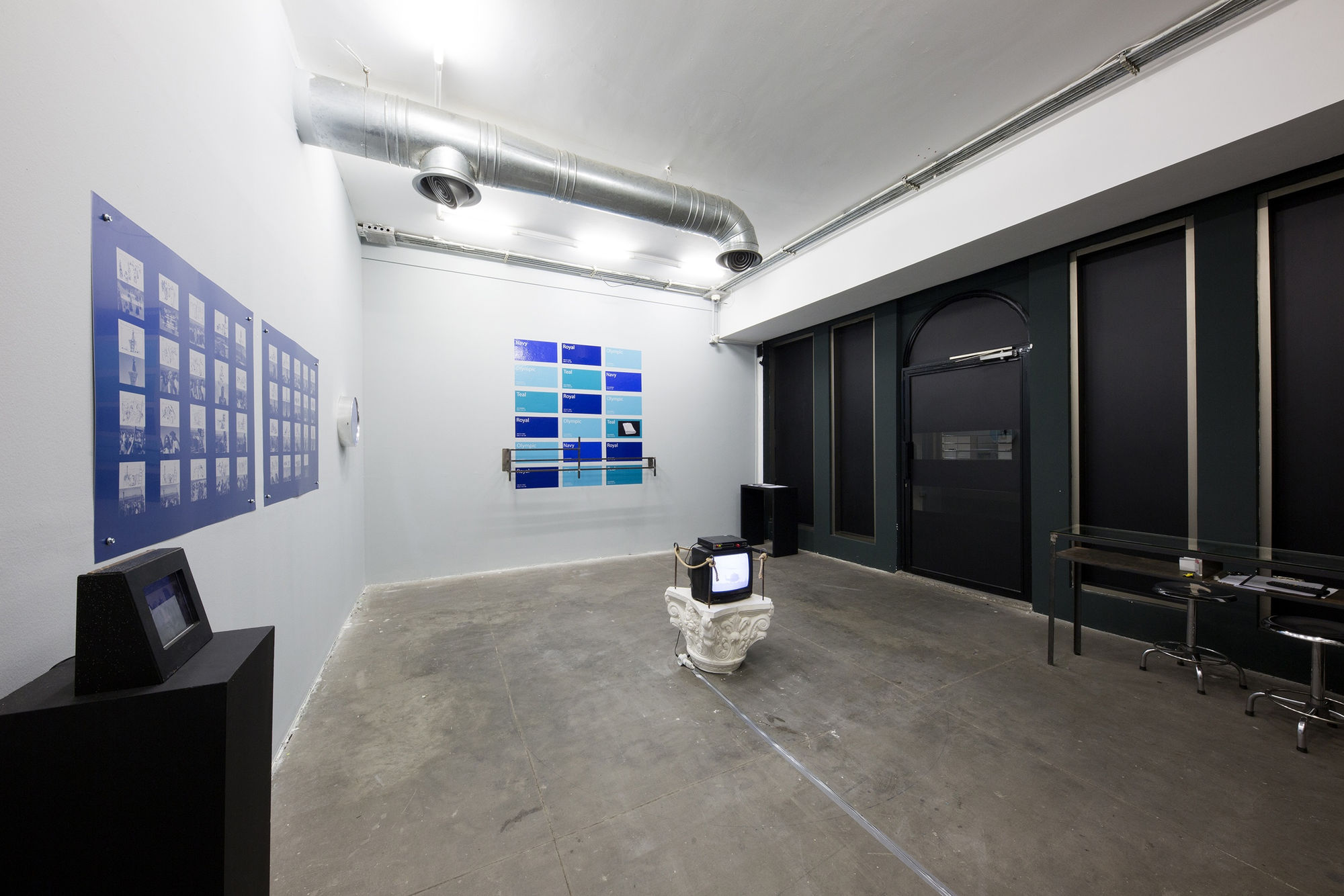Installation View of Synaptic Cleft a solo presentation of works by Block .
