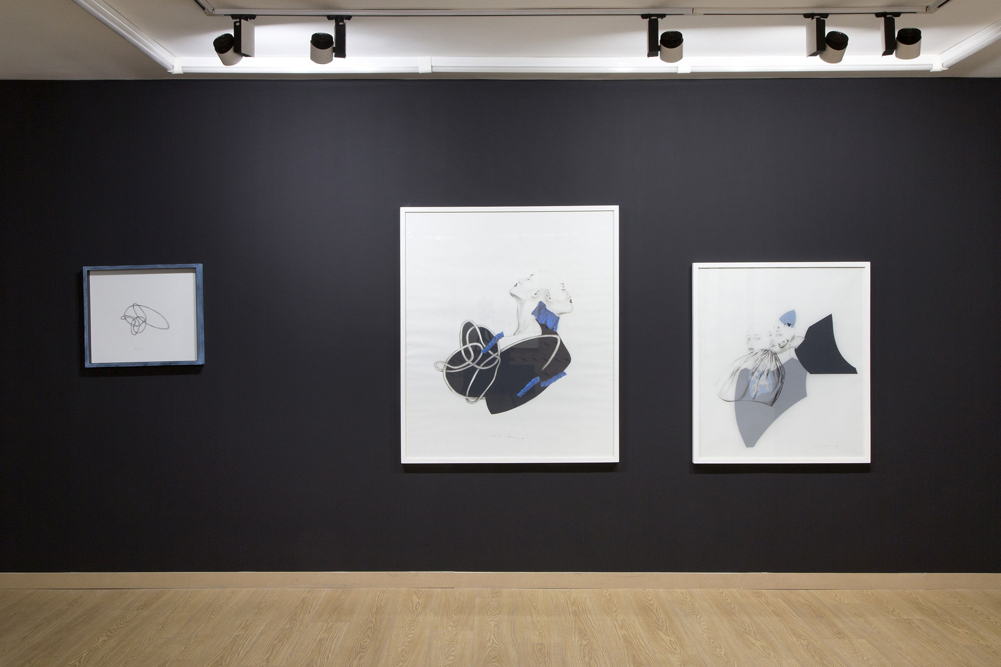 Installation View of Un Écho - 13:13 a solo presentation of works by Bahareh Navabi.