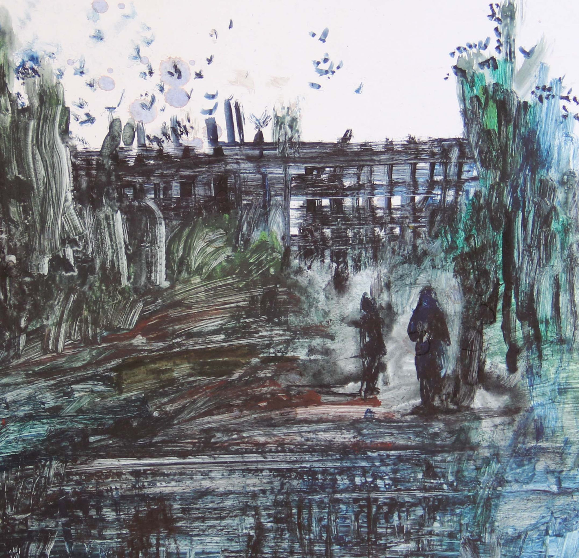 Abbas Nasleshamloo Untitled, 2014 Acrylic on Cardboard