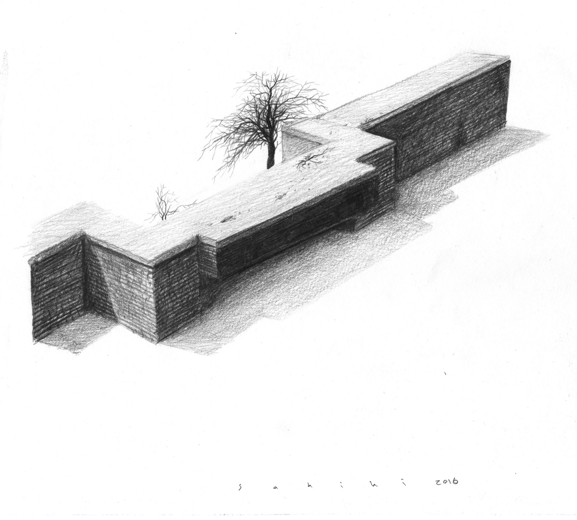 Hamed Sahihi, Untitled, Pencil on Paper, 32x45cm