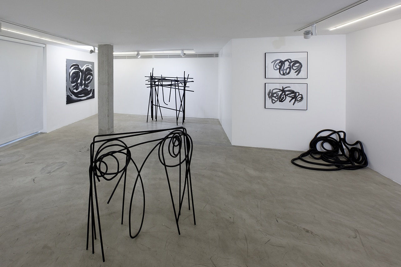 Installation View of Solitude a solo presentation of works by Yashar Salahi.