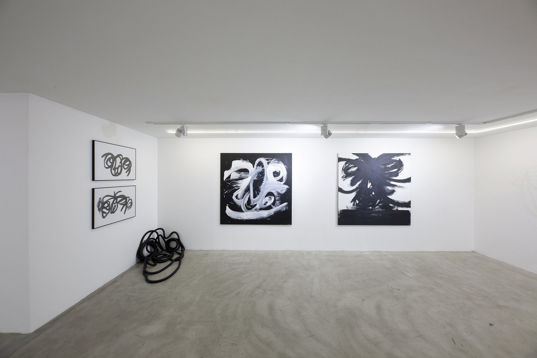 Installation View of Solitude a solo presentation of works by Yashar Salahi.