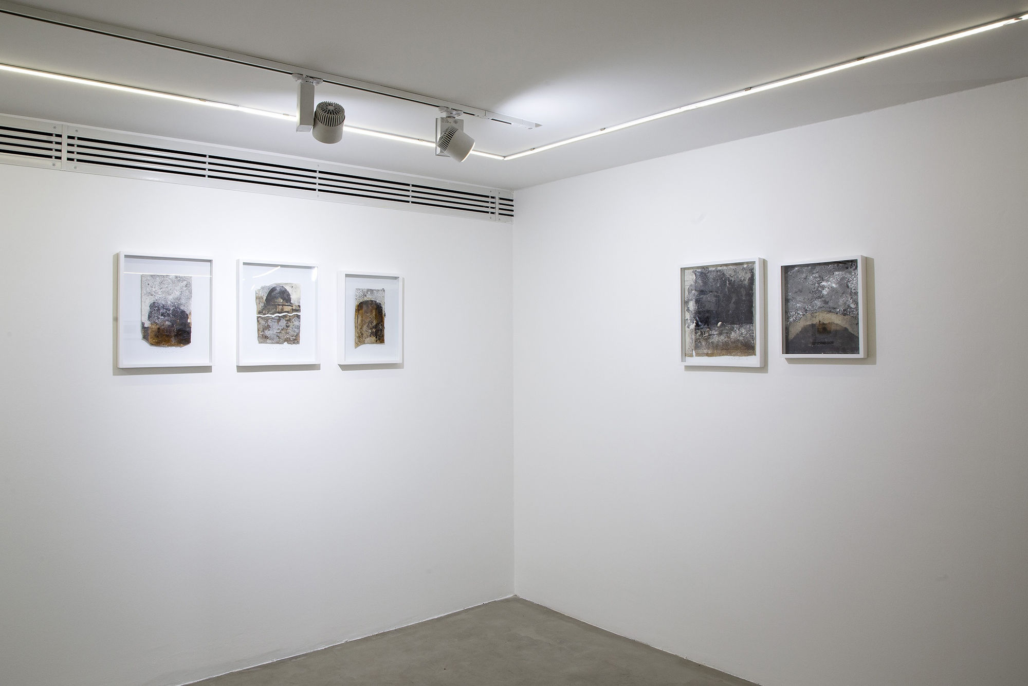 Installation View of Similarities, Cognations a solo presentation of works by Milad Rostami.
