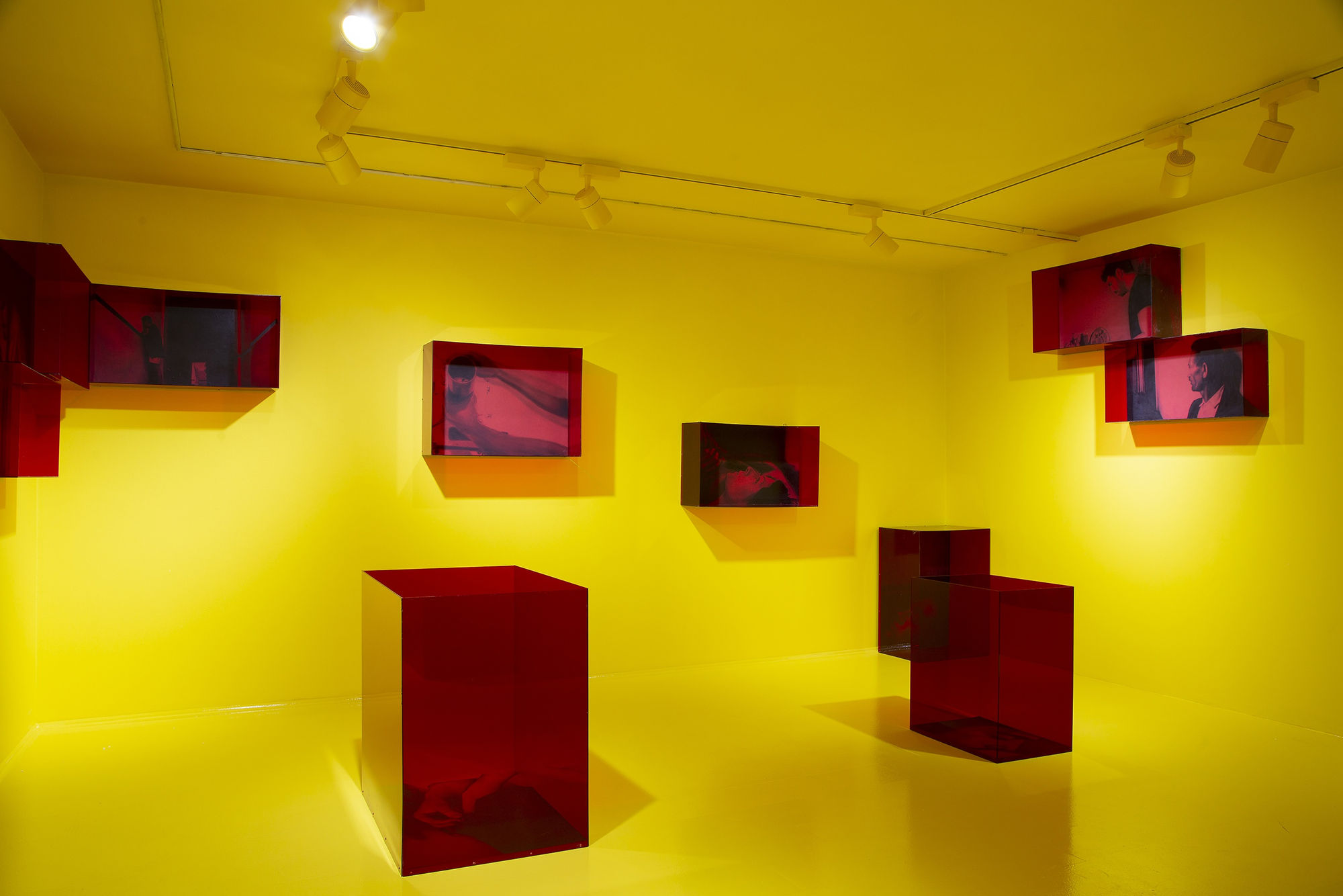Installation View of Yellow Room a solo presentation of works by Kourosh Malek.