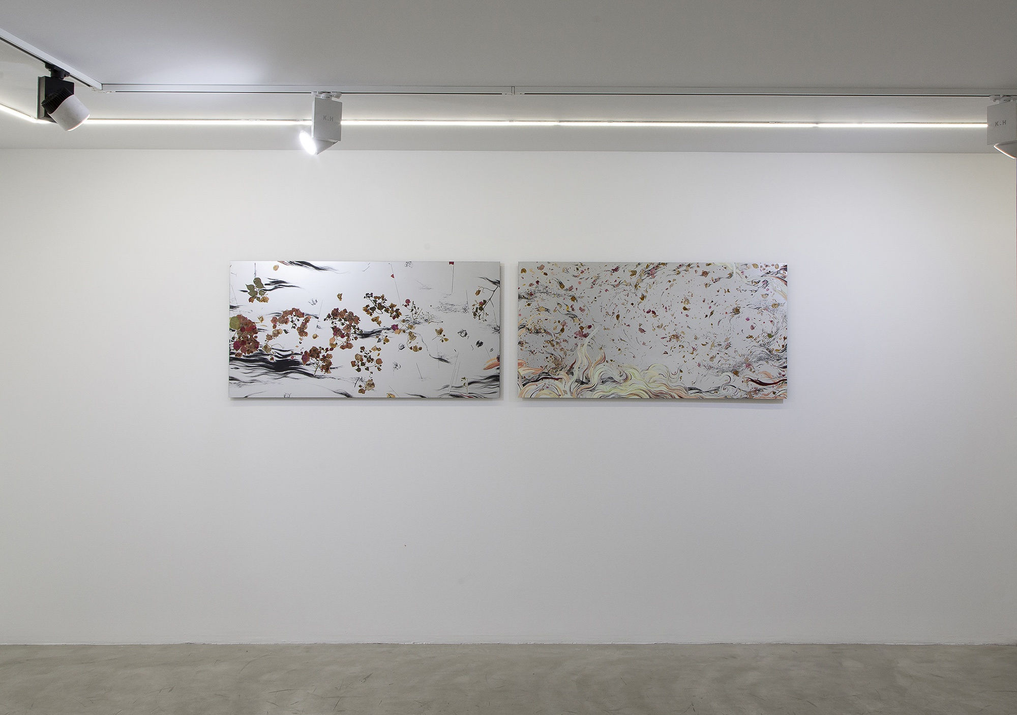 Installation View of State of Mind a solo presentation of works by Sadaf Hesamiyan.