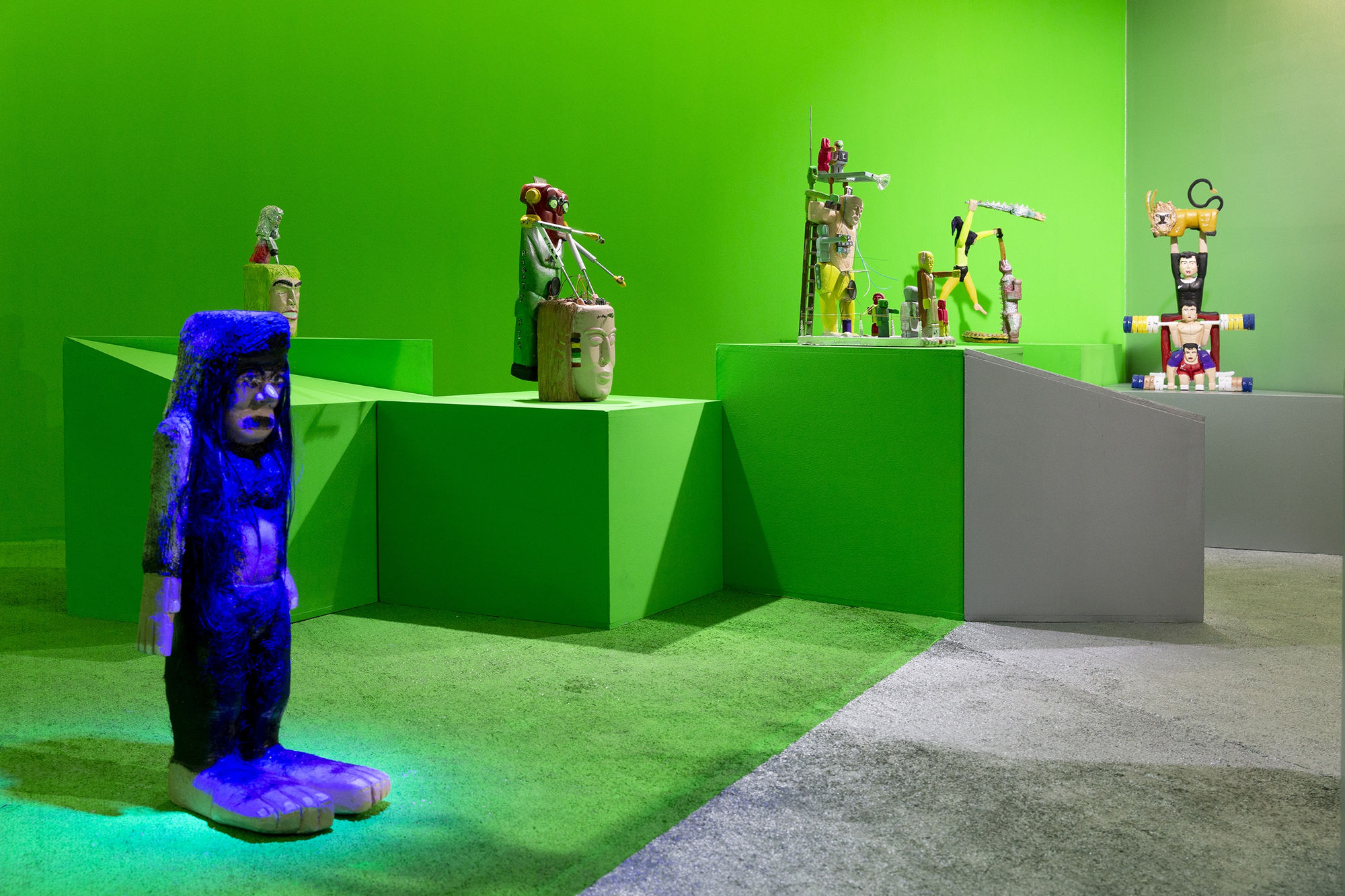 Installation View of Aliens VS Gorillas a solo presentation of works by Amir Kamand.