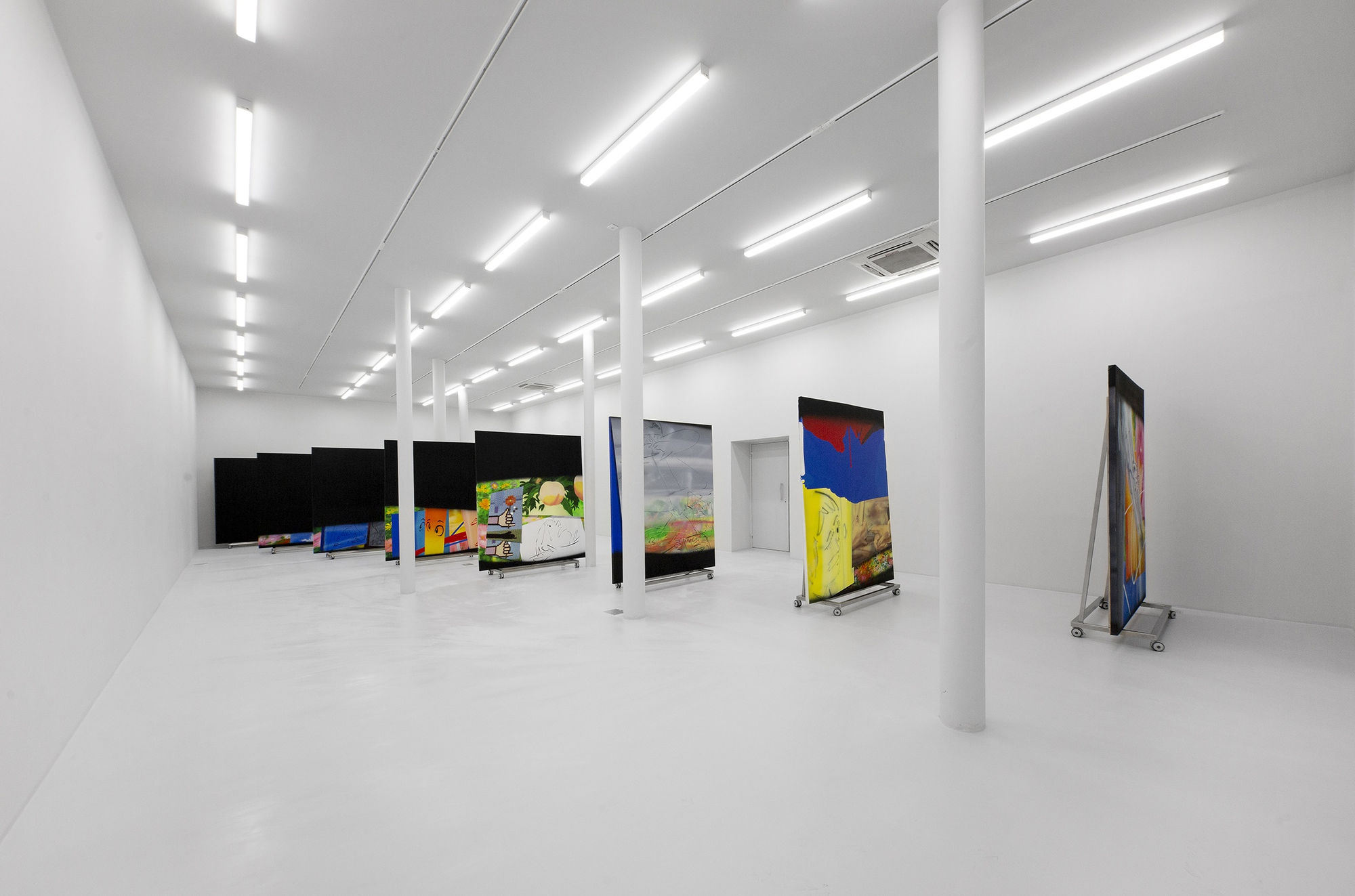 Installation View of In Appreciation of Blinking a solo presentation of works by Hoda Kashiha.