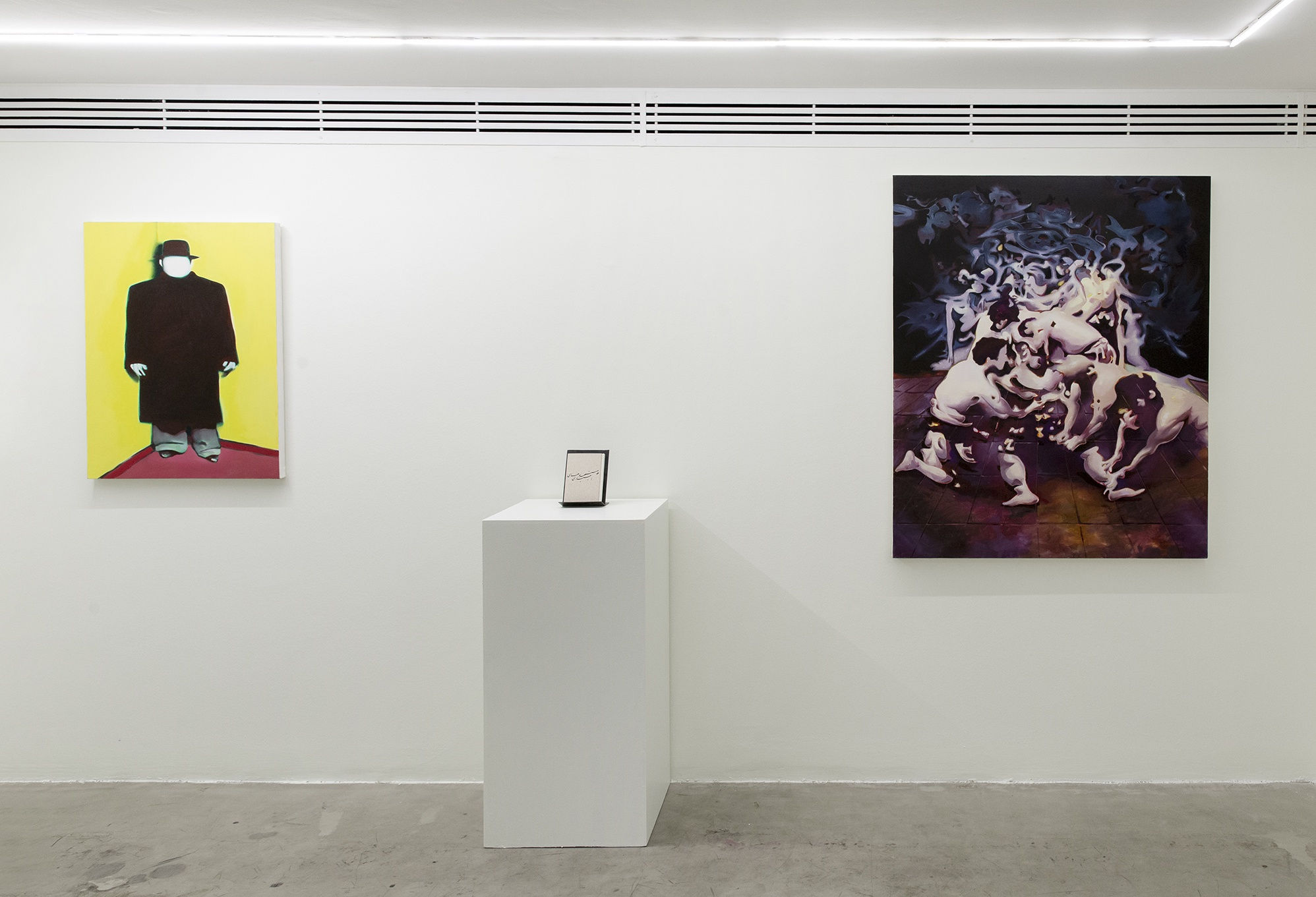 Installation View of Teieb a solo exhibition of works by Sepehr Hajiabadi.