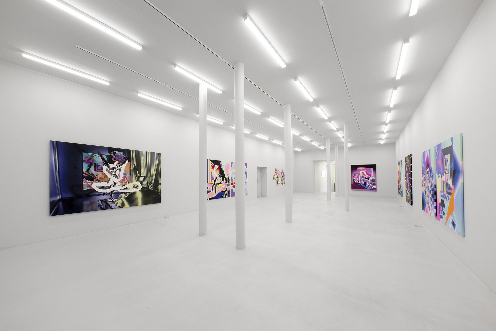 Installation View of The Infinite Continuum a solo exhibition of works by Yousha Bashir.
