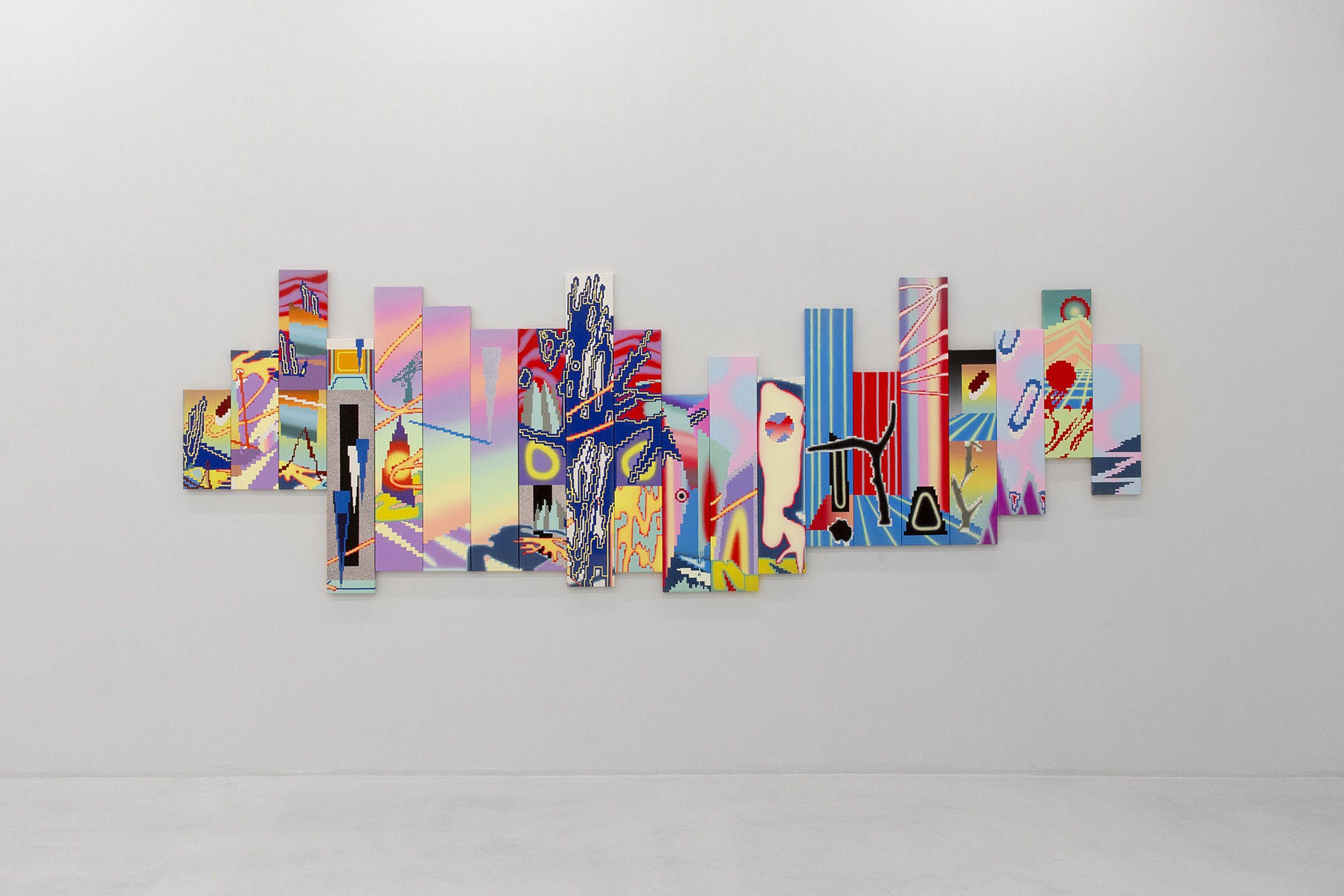 Installation View of The Infinite Continuum a solo exhibition of works by Yousha Bashir.