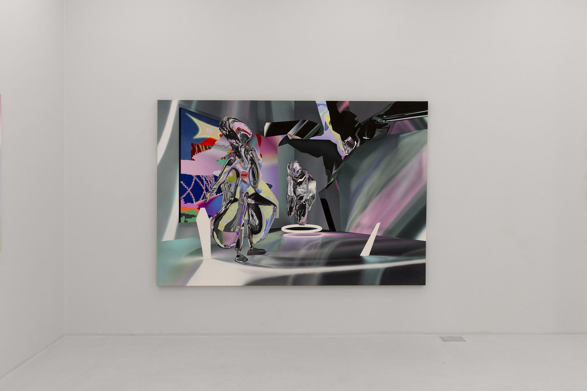 Installation View of The Infinite Continuum a solo exhibition of works by Yousha Bashir.