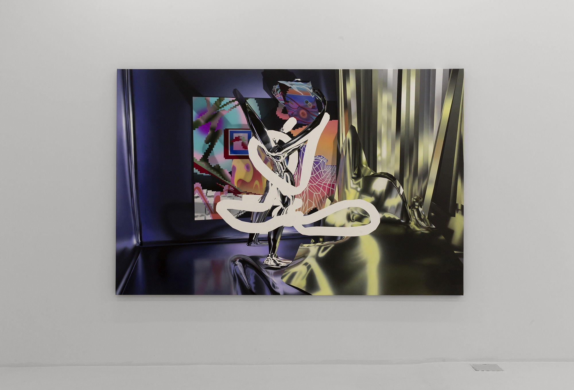 Installation View of The Infinite Continuum a solo exhibition of works by Yousha Bashir.