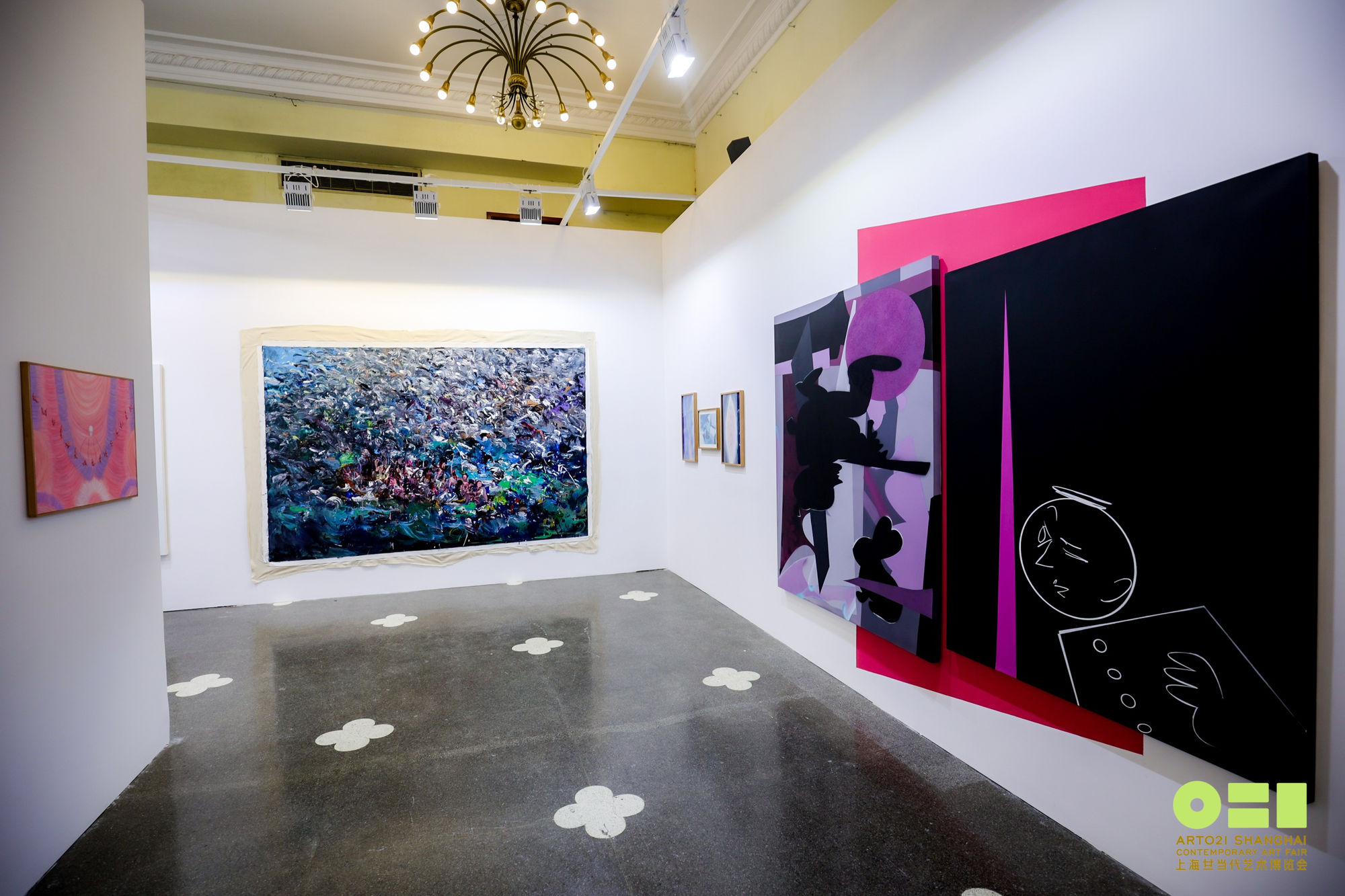 Installation view of Dastan's booth at Art021.