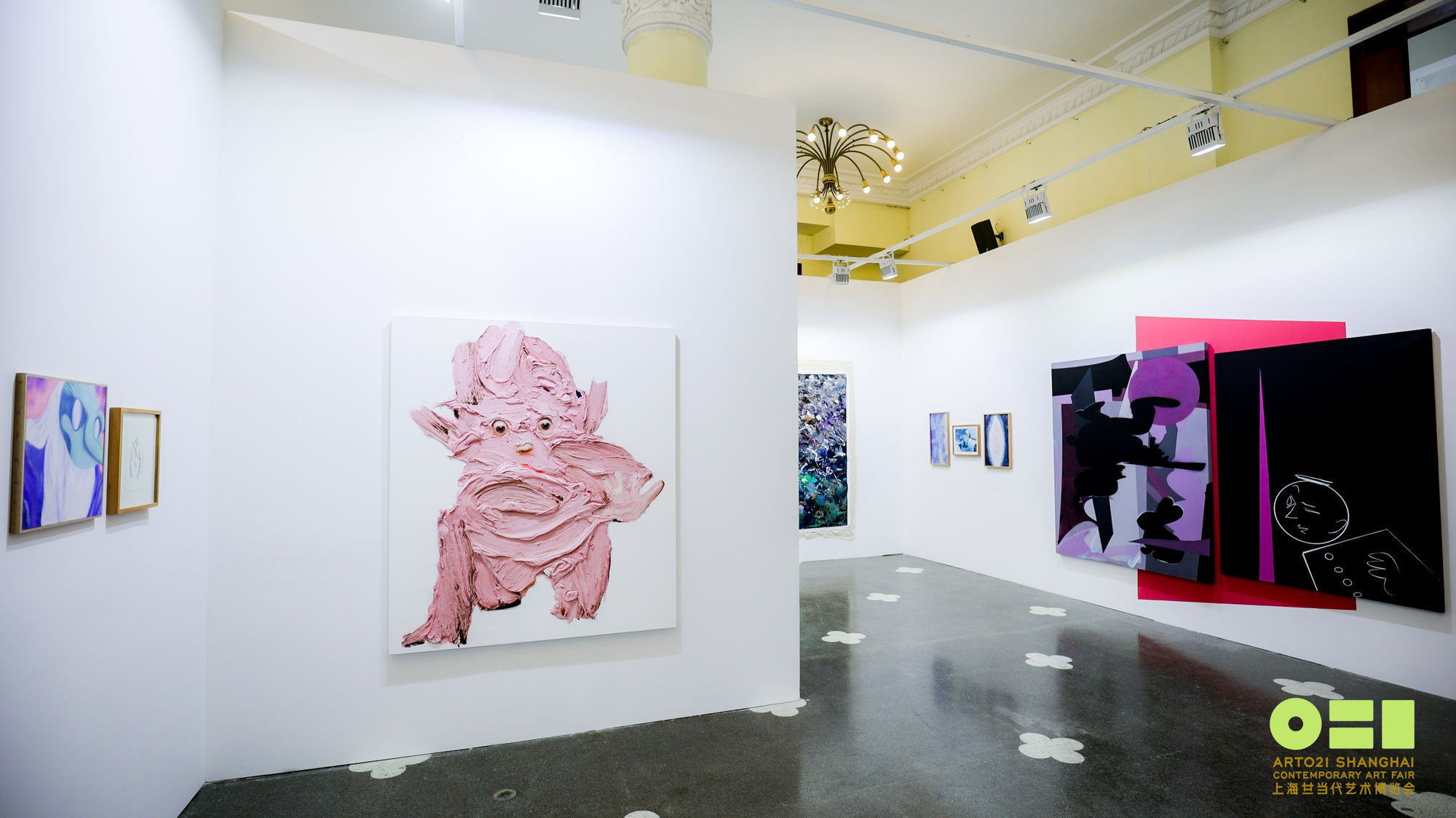 Installation view of Dastan's booth at Art021.