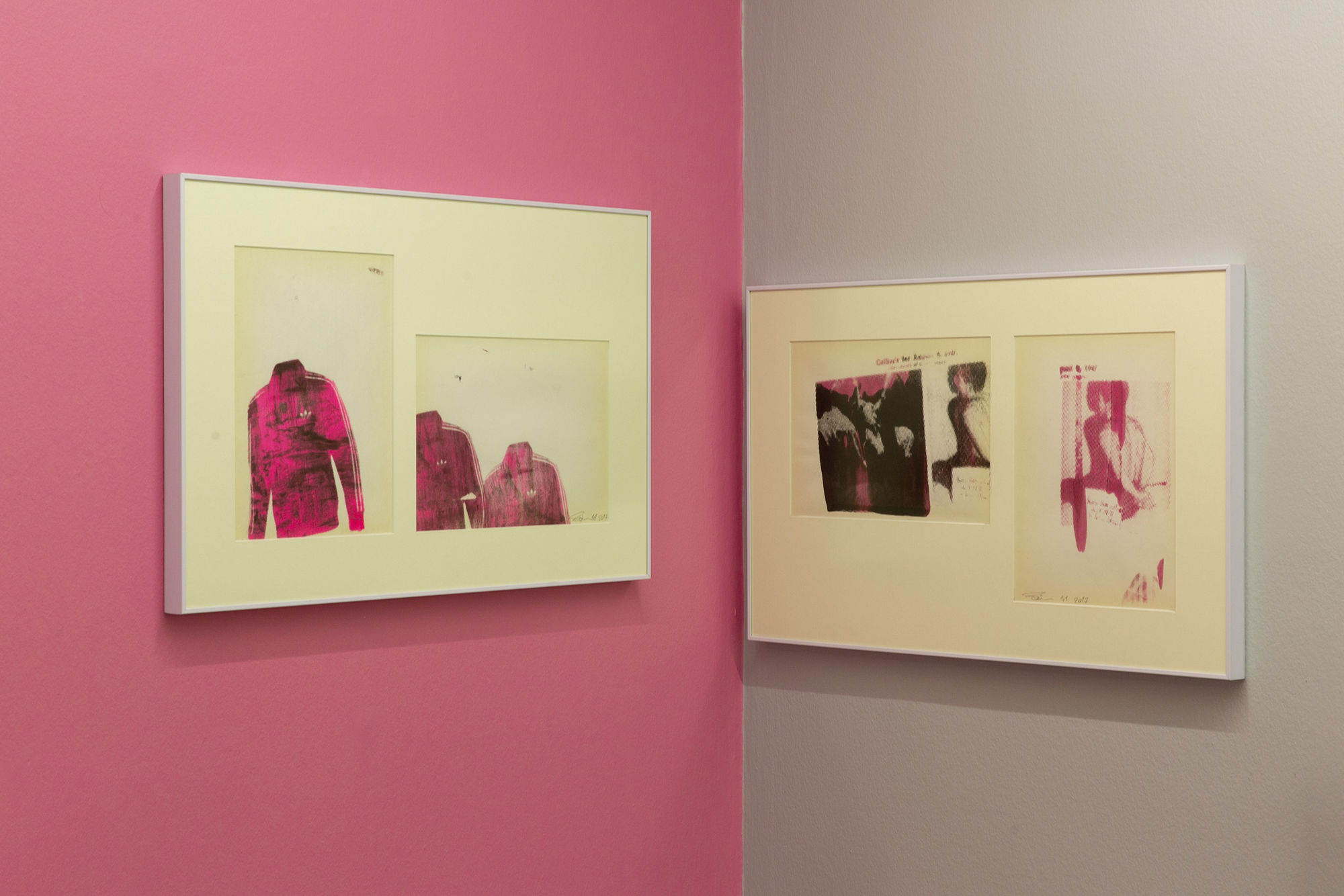 Installation view of Aftermath a solo exhibition of works by Sina Choopani at Dastan's Basement.