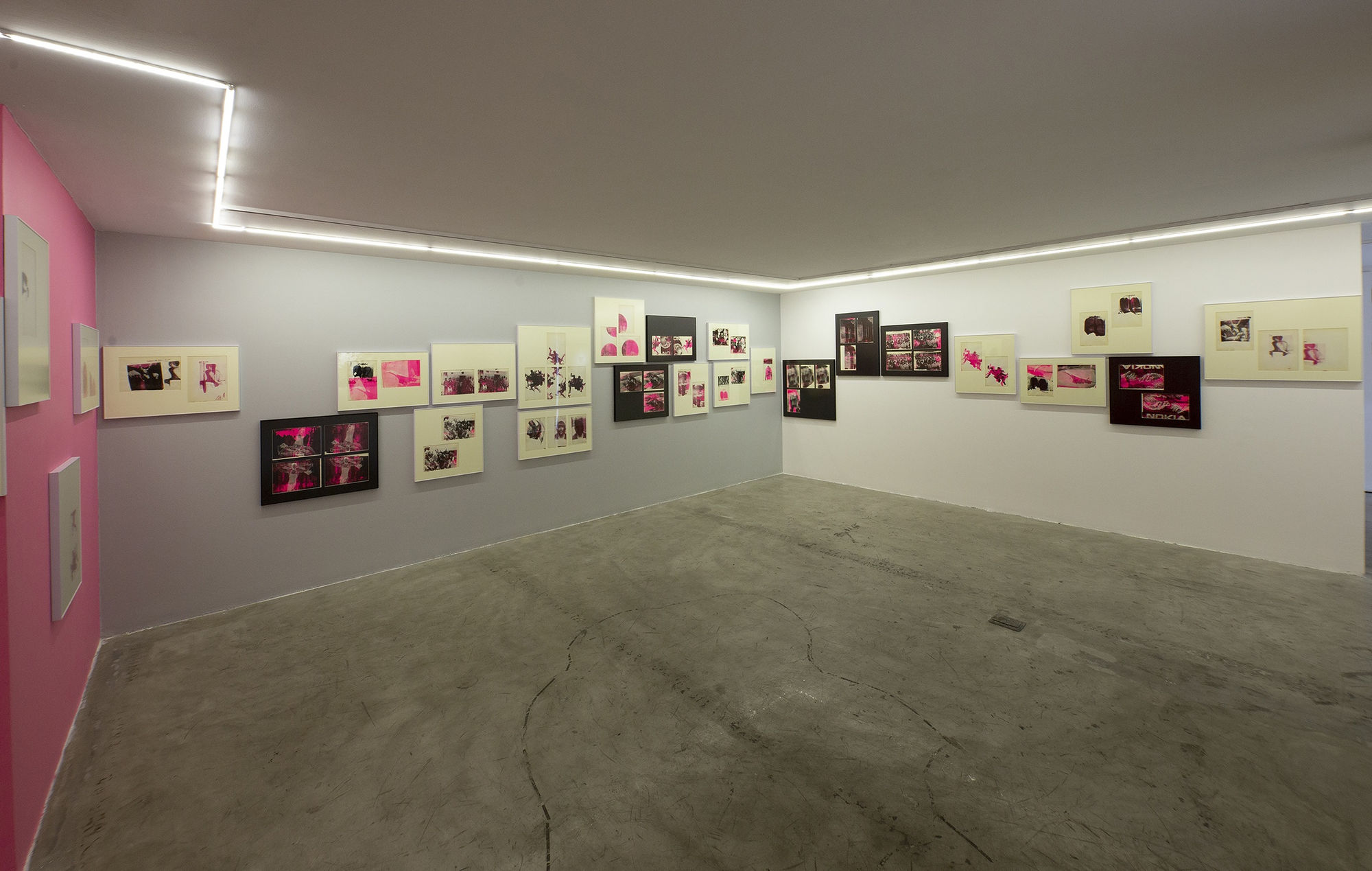 Installation view of Aftermath a solo exhibition of works by Sina Choopani at Dastan's Basement.