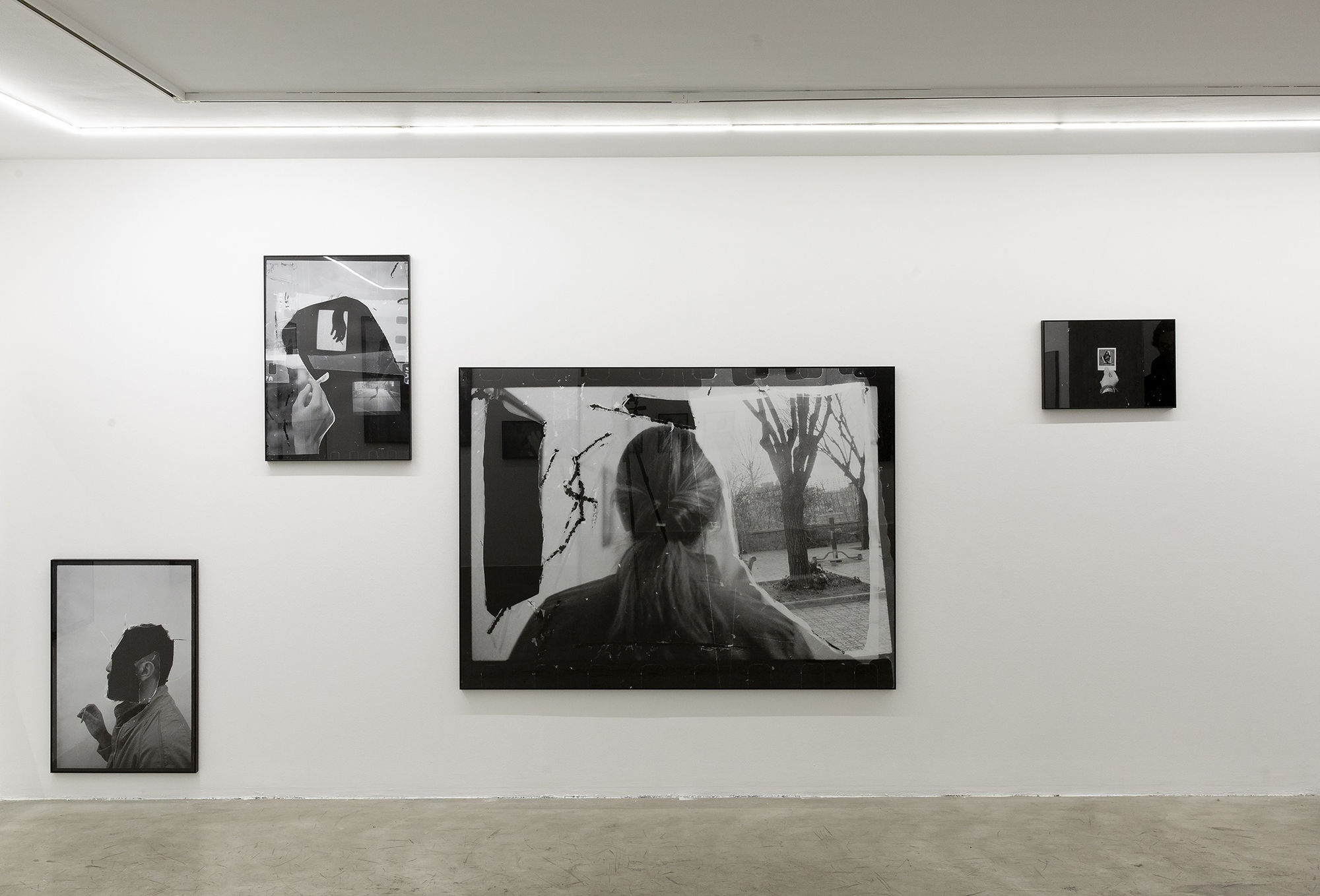 Installation View of None Turned into Memory a solo presentation of works by Alborz Kazemi.