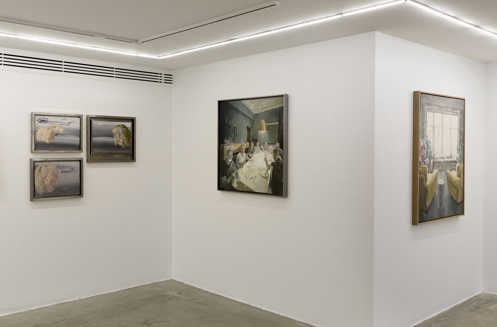 Installation view of On the Sidelines a solo presentation of works by Bahman Mohammadi.