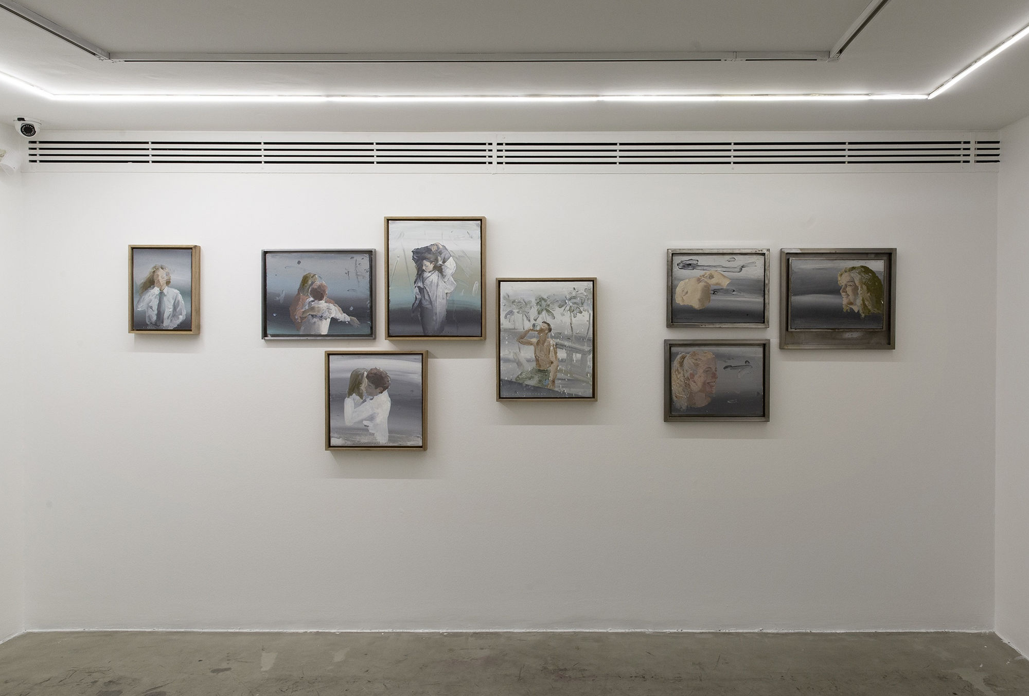 Installation view of On the Sidelines a solo presentation of works by Bahman Mohammadi.
